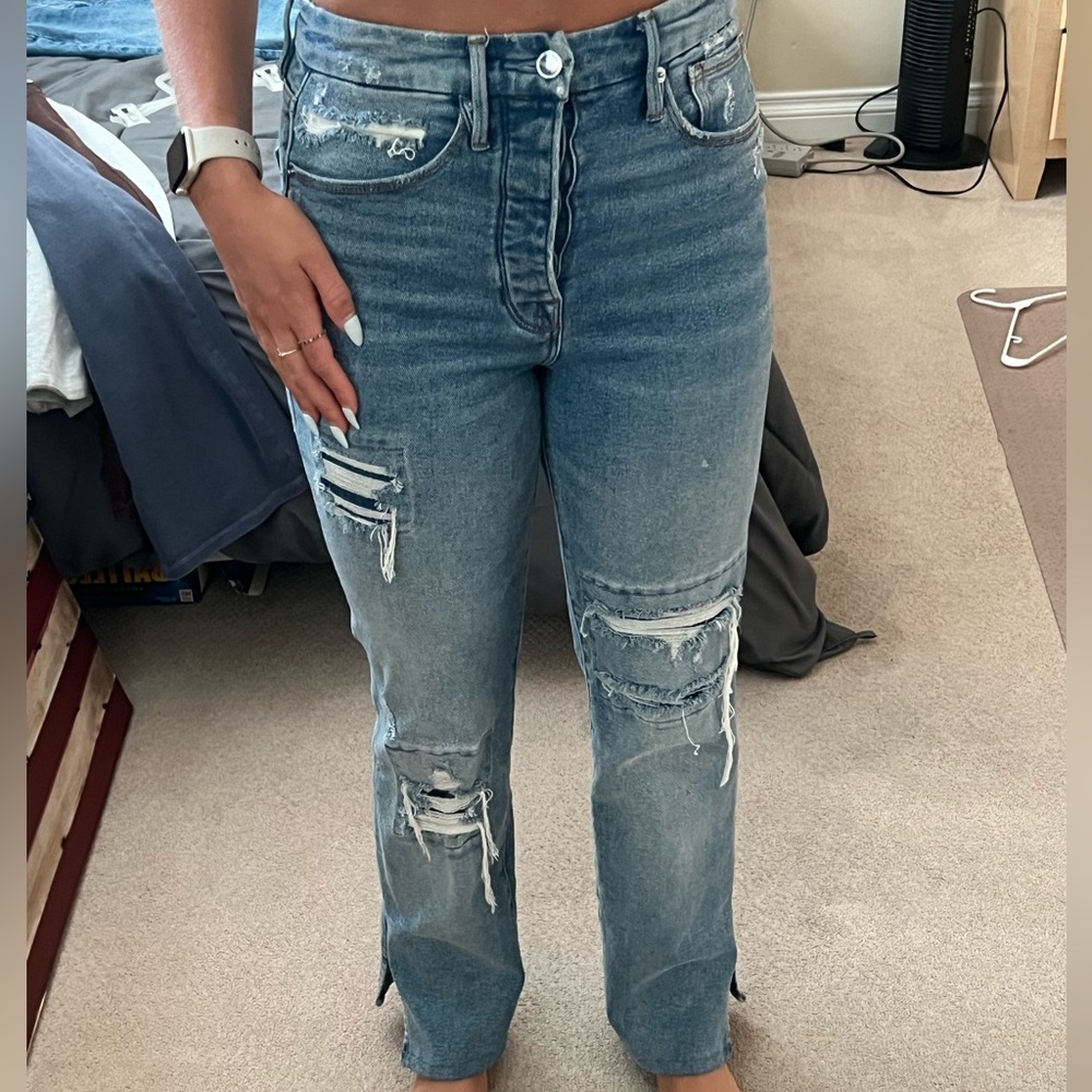 Super comfortable Good American jeans great condition  #jeans